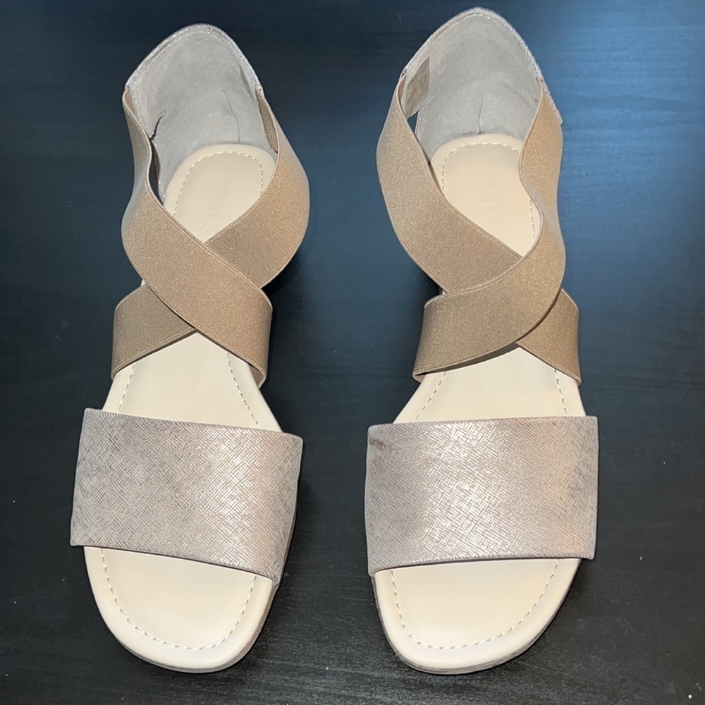 The FLEXX Sunglass Too comfort sandals - Canna Di Fucile Metallic tan‎ Sz 11 new